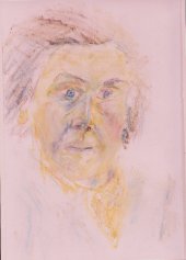 Portrait of Carol in oil pastel